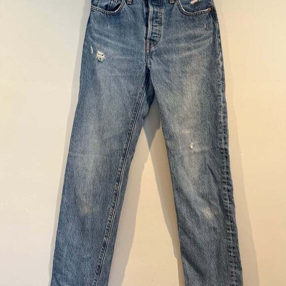 Levi's 501 Button Fly Straight Leg Jeans - Picture 1 of 4